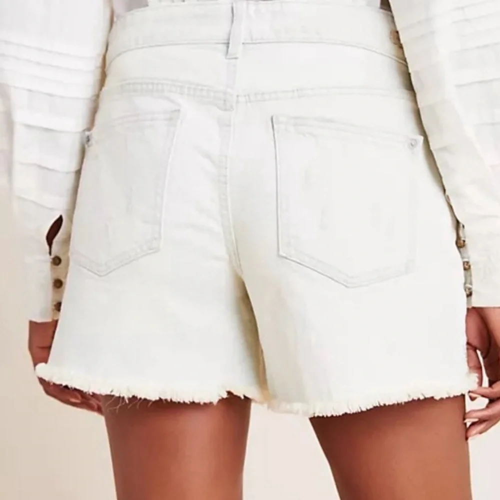 Anthropologie Pilcro Florise High-Rise Slim Denim Shorts - Picture 3 of 3